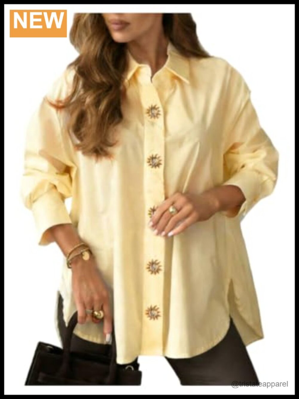 Women's Long Sleeve Button Down Blouse Business Casual Work Top